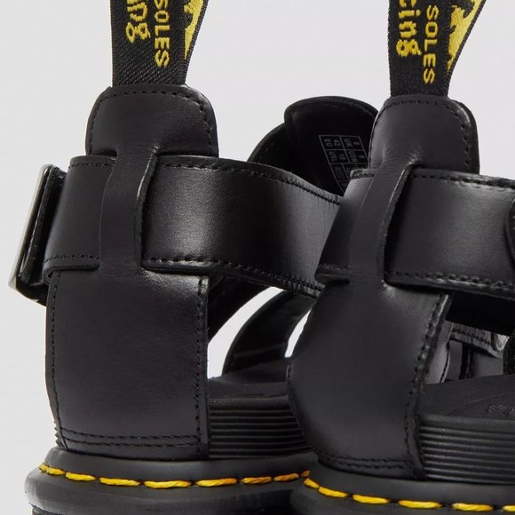 Dr. Martens Terry Men\'s Size 9 Black Leather Fisherman Sandals (size info below) main image 6